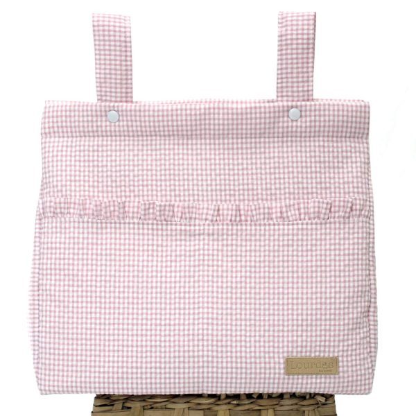 BolsoG-Vichy Cuadro pequeño Rosa bebé