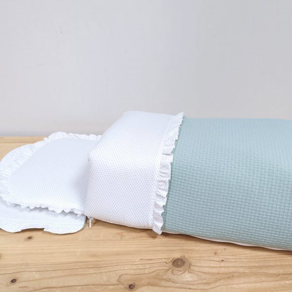 Capazo-Adoquines verde Minimotas gris