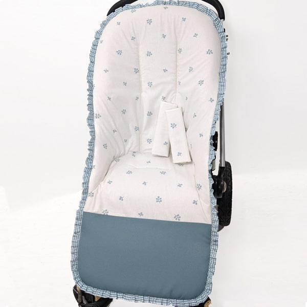 Funda Flor Acua remate vichy verde p.