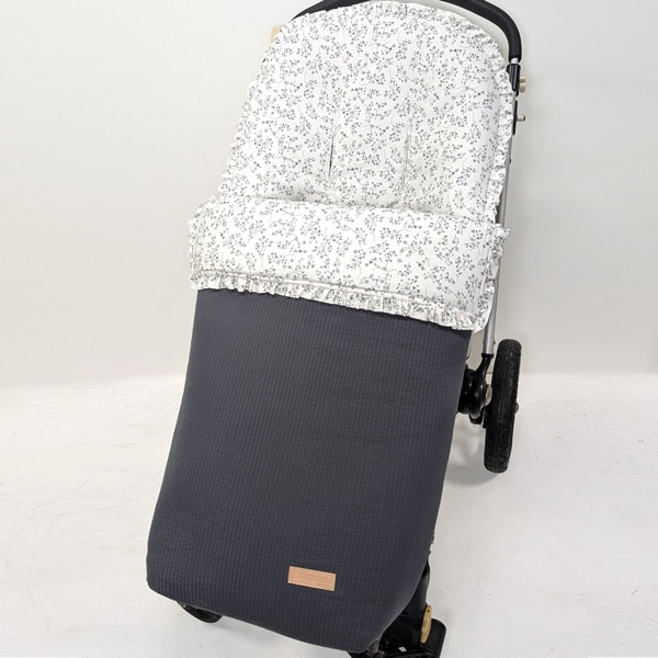 Silla-Twin asfalto Ramas gris