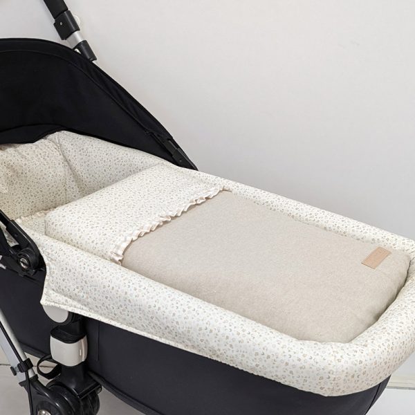 Capazo- Loneta Mateo beige Remate Vichy beige