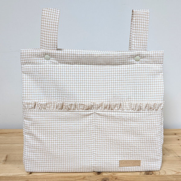 BolsoG-Vichy Beige cuadro pequeño