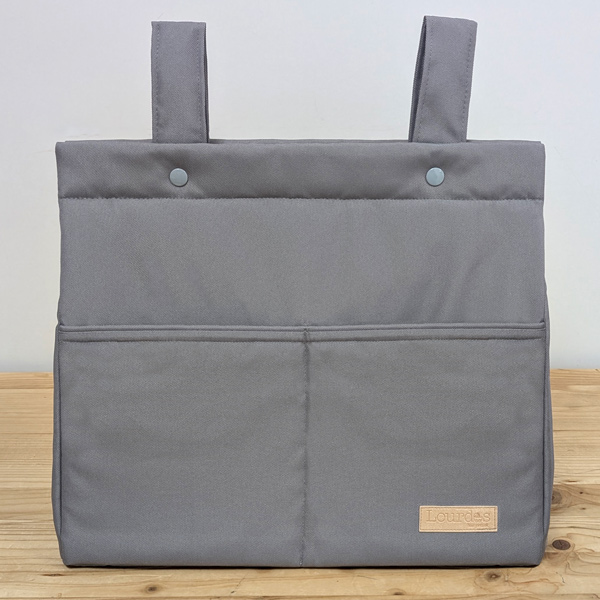 BolsoG-Impermeable Rosa gris