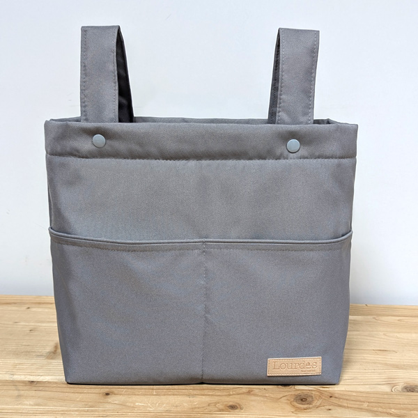Bolso Mediano- Impermeable Gris